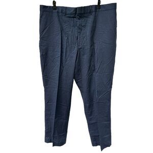 Manhattan Navy Blue Pants 42x30 Nature Blend Cotton Rich Dead Stock